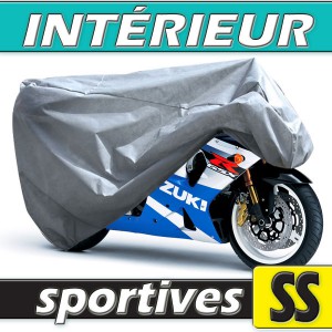 Housse moto sportive semi-sur-mesure en Polypropylène pour protection à l'intérieur (Taille SS) Housse moto sportive semi-sur-mesure en Polypropylène pour protection à l'intérieur (Taille SS)